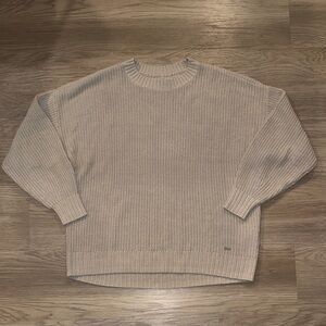 Hollister Taupe Knit Sweater